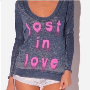 CHASER   / “lost in love” long sleeve top